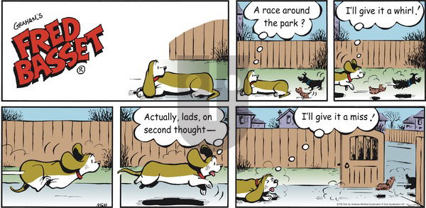 Fred Basset on Sunday February 16, 2020 Comic Strip