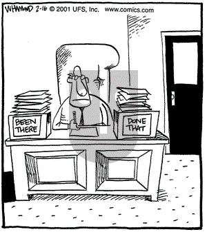 Reality Check on Friday February 16, 2001 Comic Strip