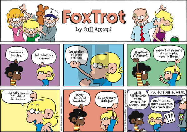FoxTrot on Sunday November 17, 2013 Comic Strip