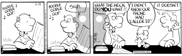 Drabble on Monday November 13, 2006 Comic Strip