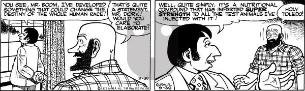 Alley Oop on Thursday September 30, 1976 Comic Strip