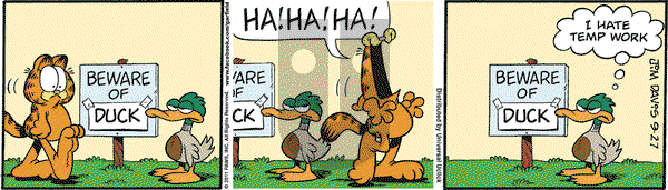 Garfield on Tuesday September 27, 2011 Comic Strip