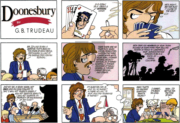 Doonesbury on Wednesday February 22, 1989 Comic Strip