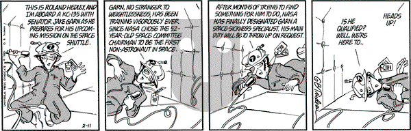 Doonesbury on Monday February 11, 1985 Comic Strip
