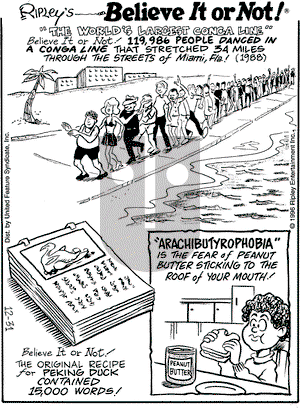 Ripley's Believe It or Not on Tuesday December 31, 1996 Comic Strip