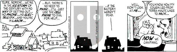 Over the Hedge on Thursday March 6, 1997 Comic Strip