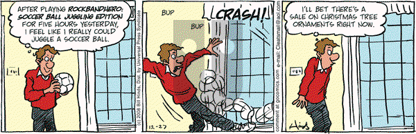 Cleats on Saturday December 27, 2008 Comic Strip