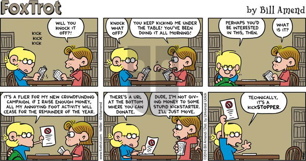 FoxTrot on Sunday October 23, 2016 Comic Strip