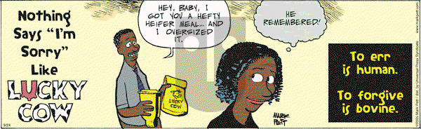 Lucky Cow on Saturday October 1, 2005 Comic Strip