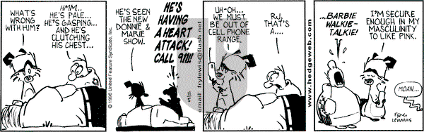 Over the Hedge on Thursday November 5, 1998 Comic Strip