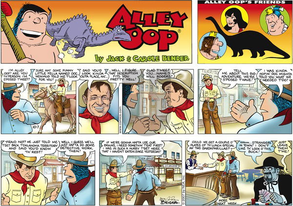 Alley Oop on Sunday October 7, 2007 Comic Strip