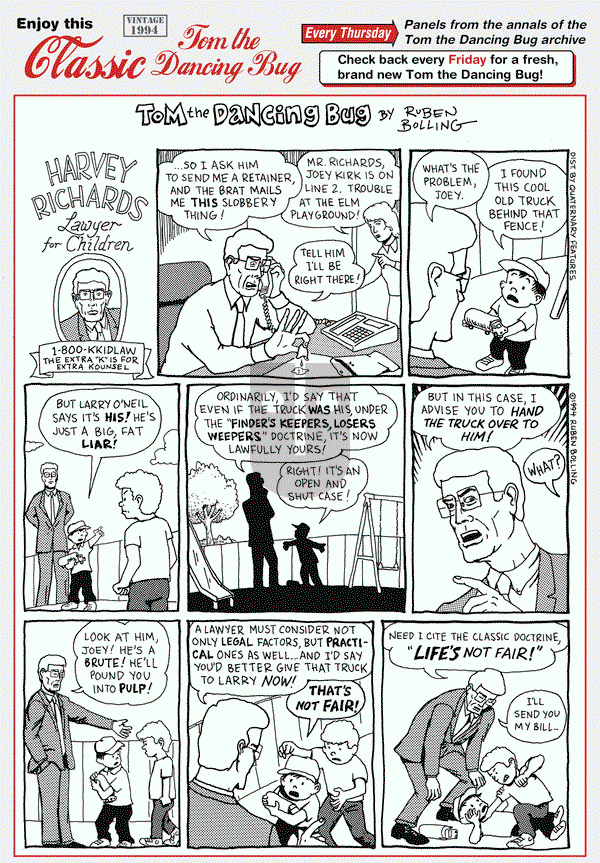 Tom the Dancing Bug on Thursday March 12, 2015 Comic Strip
