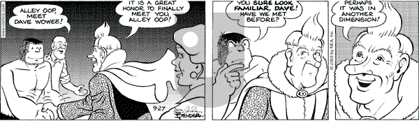 Alley Oop on Saturday September 27, 2003 Comic Strip