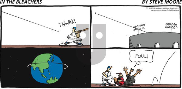 In the Bleachers on Sunday July 1, 2018 Comic Strip