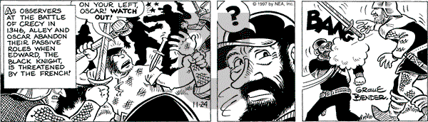 Alley Oop on Monday November 24, 1997 Comic Strip
