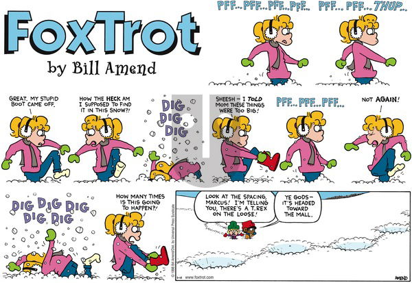 FoxTrot on Sunday January 11, 1998 Comic Strip