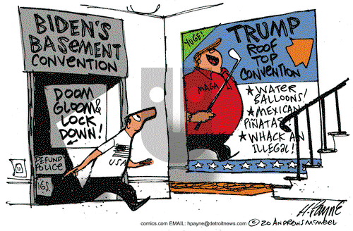 Henry Payne on Wednesday August 26, 2020 Comic Strip