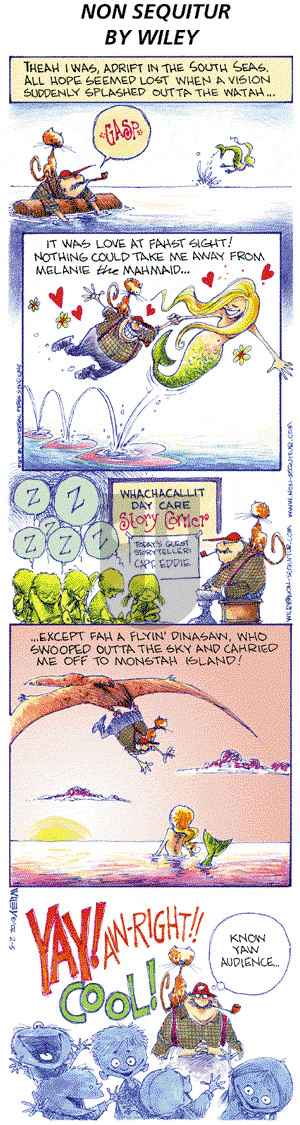 Non Sequitur on Sunday February 3, 2002 Comic Strip