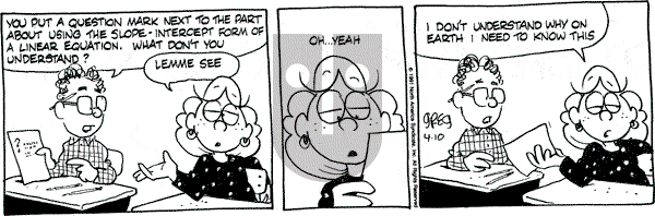 Luann on Wednesday April 10, 1991 Comic Strip