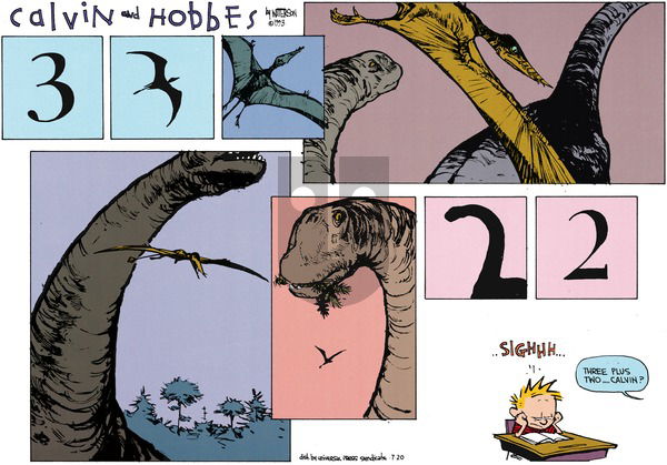 Calvin and Hobbes - Sunday September 5, 1993 Comic Strip