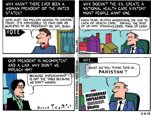 Ted Rall on Saturday August 30, 2008 Comic Strip