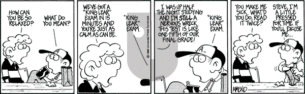 FoxTrot on Monday November 7, 1988 Comic Strip