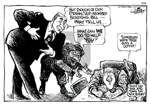 Pat Oliphant on Tuesday October 20, 1998 Comic Strip