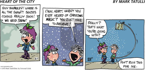 Heart of the City on Sunday December 11, 2016 Comic Strip