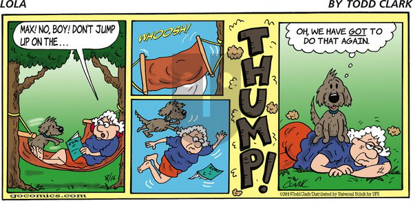 Lola on Sunday August 16, 2015 Comic Strip