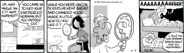 Drabble on Sunday February 13, 2000 Comic Strip