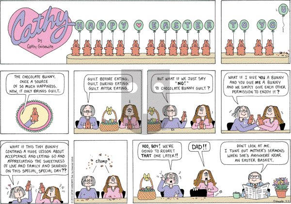 Cathy Classics - Sunday April 4, 2010 Comic Strip