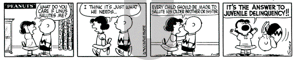 Peanuts - Friday January 13, 1956 Comic Strip