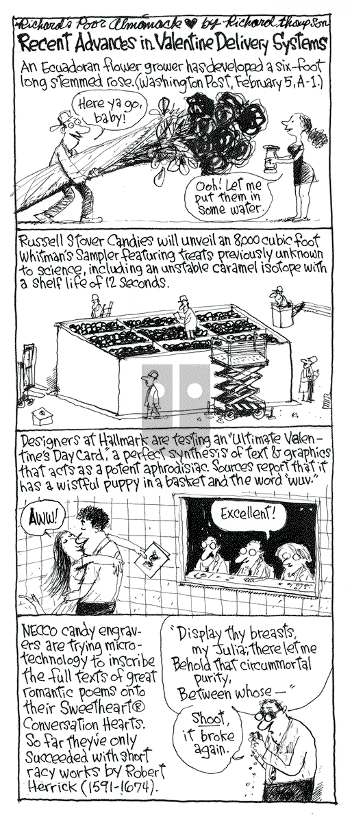 Richard's Poor Almanac on Monday February 8, 2016 Comic Strip