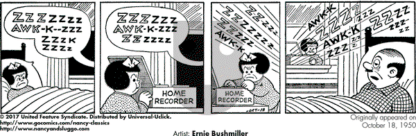 Nancy Classics on Wednesday October 18, 2017 Comic Strip