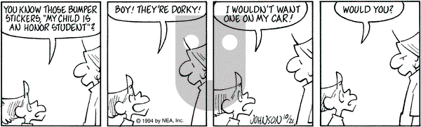 Arlo and Janis on Friday October 21, 1994 Comic Strip
