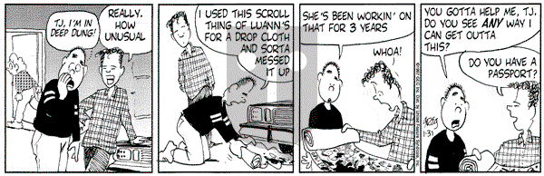 Luann on Friday January 31, 1997 Comic Strip