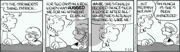Drabble on Wednesday September 27, 2000 Comic Strip