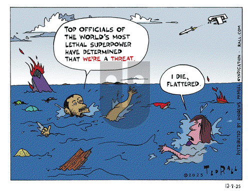 Ted Rall on Monday December 8, 2025 Comic Strip