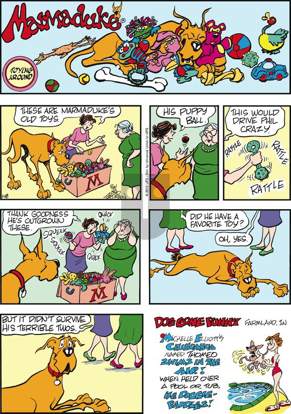 Marmaduke on Sunday January 18, 2015 Comic Strip