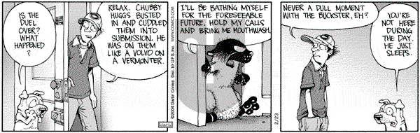 Get Fuzzy on Monday February 23, 2004 Comic Strip