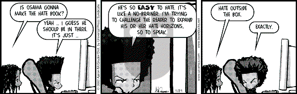 The Boondocks - Monday January 21, 2002 Comic Strip