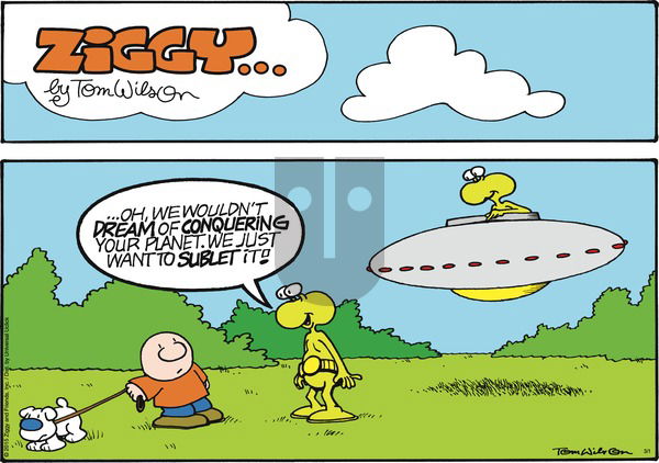 Ziggy on Sunday March 1, 2015 Comic Strip