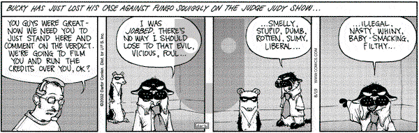 Get Fuzzy on Monday August 19, 2002 Comic Strip