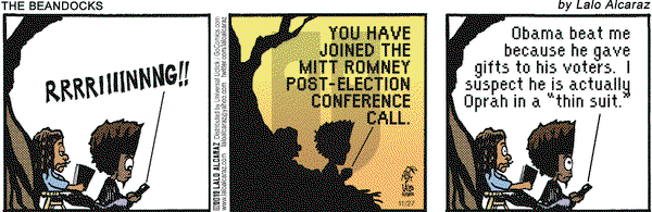 La Cucaracha on Tuesday November 27, 2012 Comic Strip