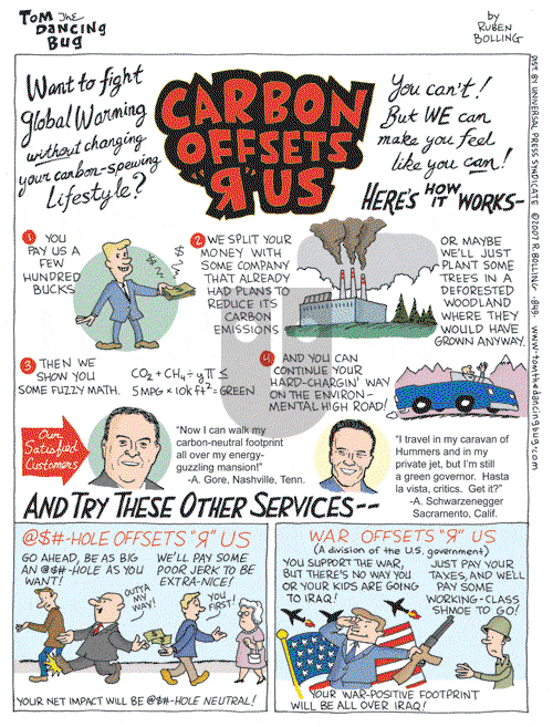 Tom the Dancing Bug on Saturday May 5, 2007 Comic Strip