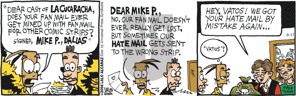 La Cucaracha on Monday August 30, 2004 Comic Strip