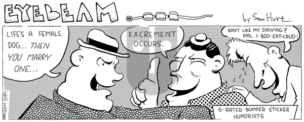 Eyebeam Classic on Tuesday April 22, 2025 Comic Strip