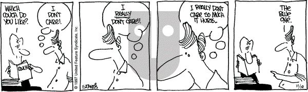 The Buckets on Wednesday November 19, 1997 Comic Strip