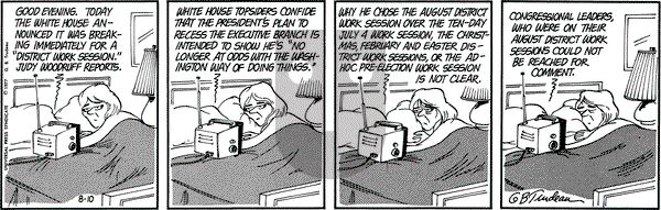 Doonesbury on Wednesday August 10, 1977 Comic Strip