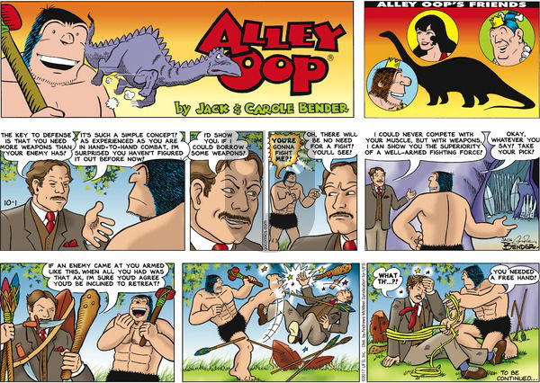 Alley Oop on Sunday October 1, 2017 Comic Strip